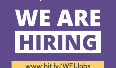 We are hiring www.bit.ly/WEIJobs