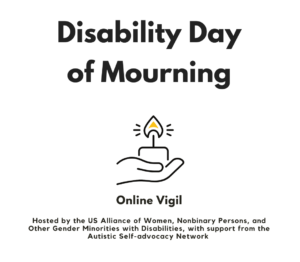 Disability Day of Mourning Flyer