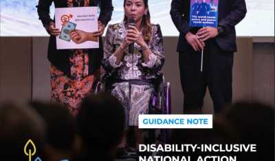 Discover the new guide by UN Women and Women Enabled International on creating disability-inclusive National Action Plans on Women, Peace and Security. Read the full report.